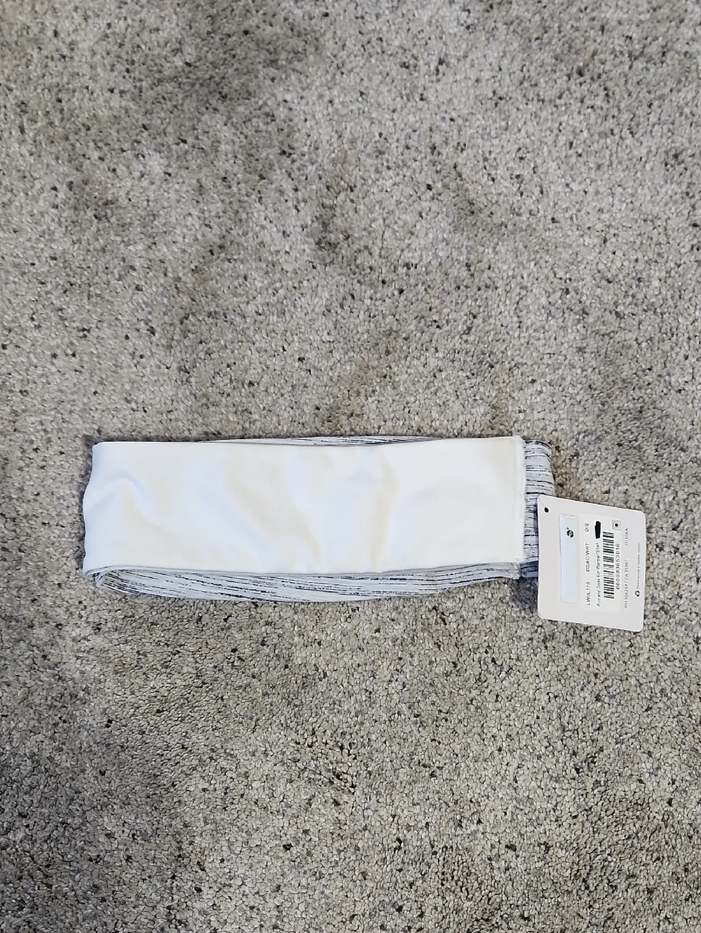 New Lululemon Run And Done Ear Warmer (Softshell) Space Dye Camo White Silver
